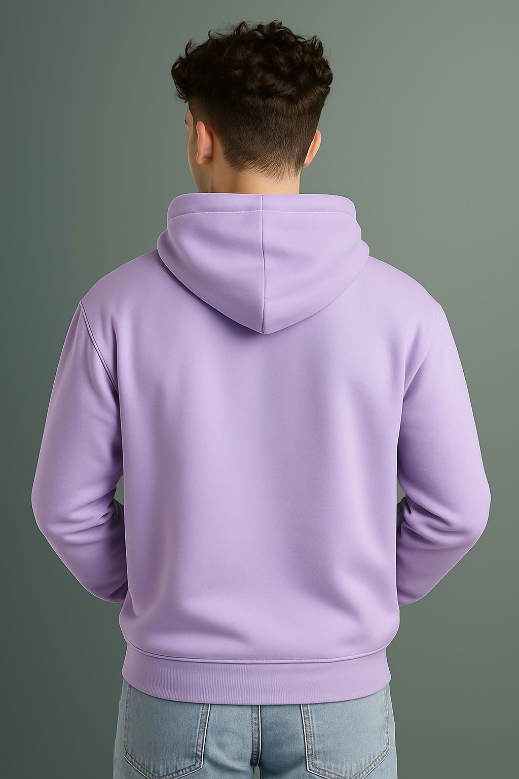 “Crocodile Hello” Oversized Hoodie Lavender