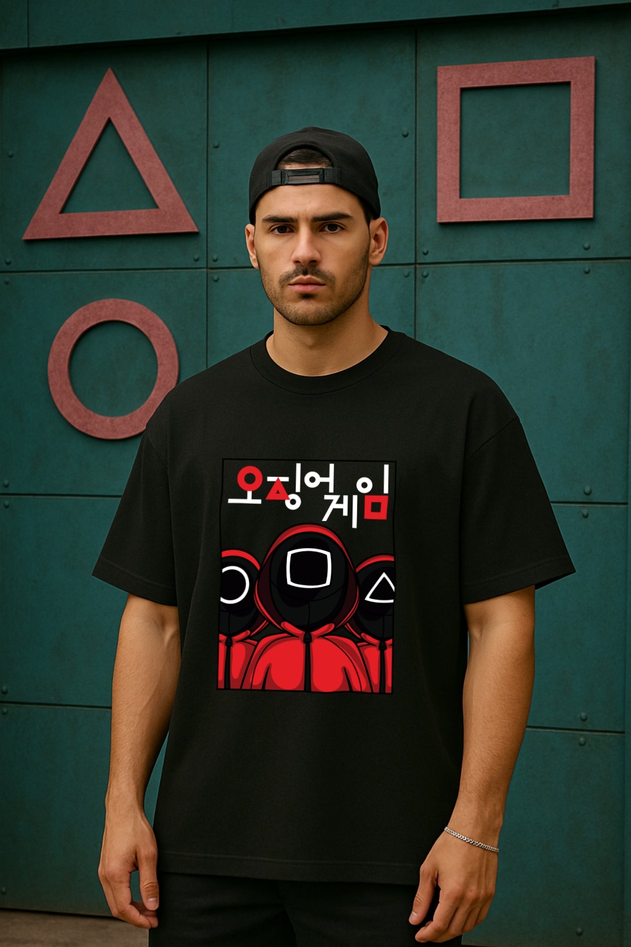 Game Mask Graphic T-Shirt – Classic Black Edition Black