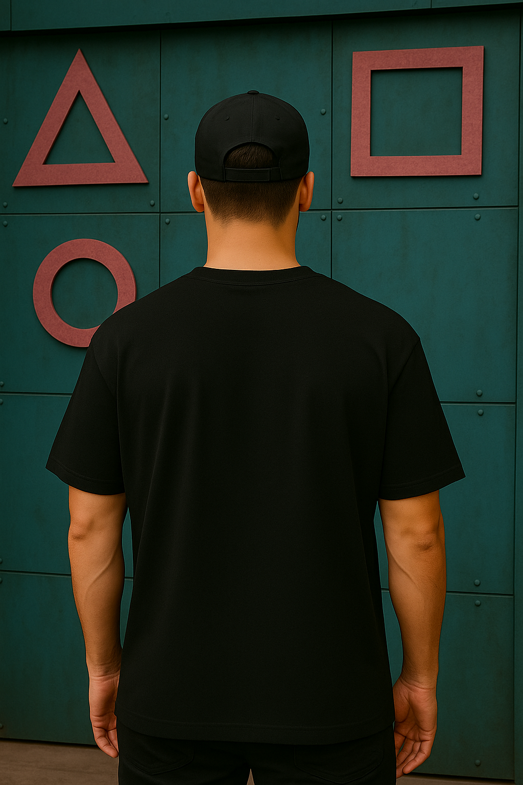 Game Mask Graphic T-Shirt – Classic Black Edition Black