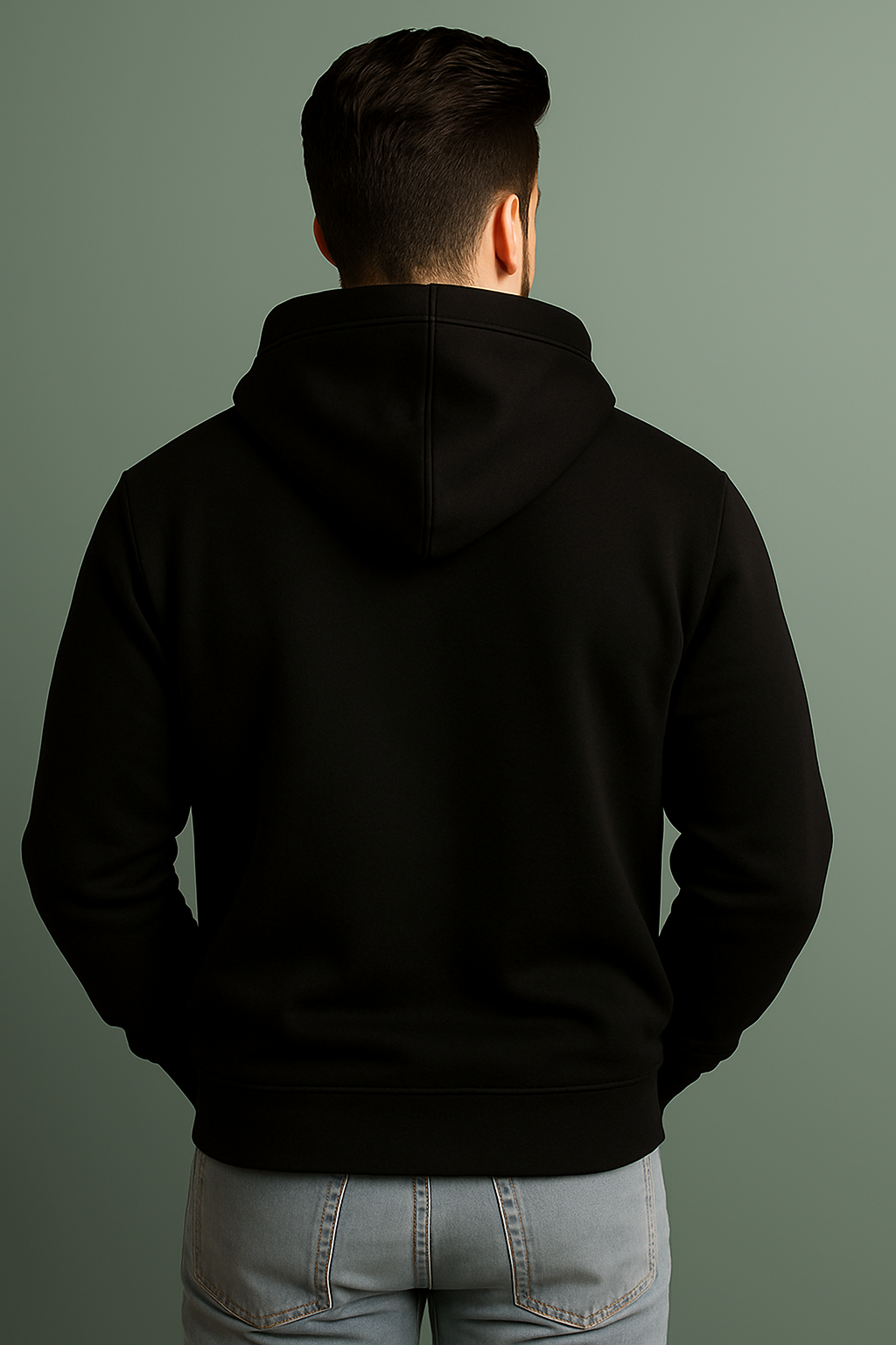 “LIFE Unzipped” Oversized Hoodie Black