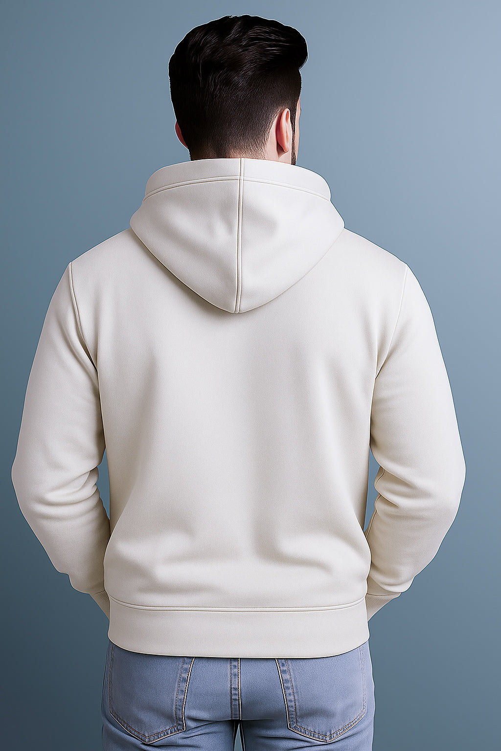 “LIFE Unzipped” Oversized Hoodie White