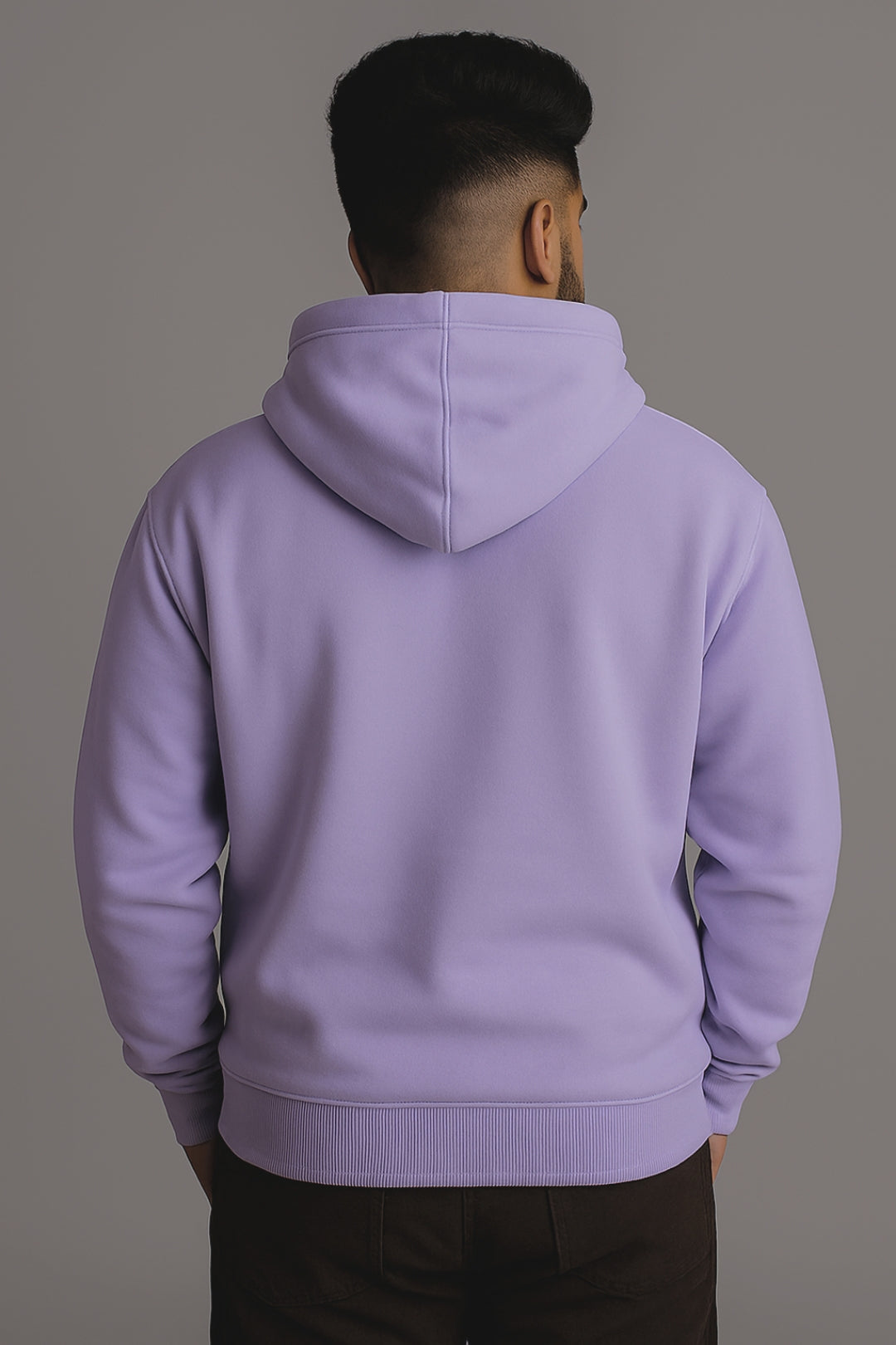 Oversized “Never Surrender” Hoodie – Urban Bold Series Lavender