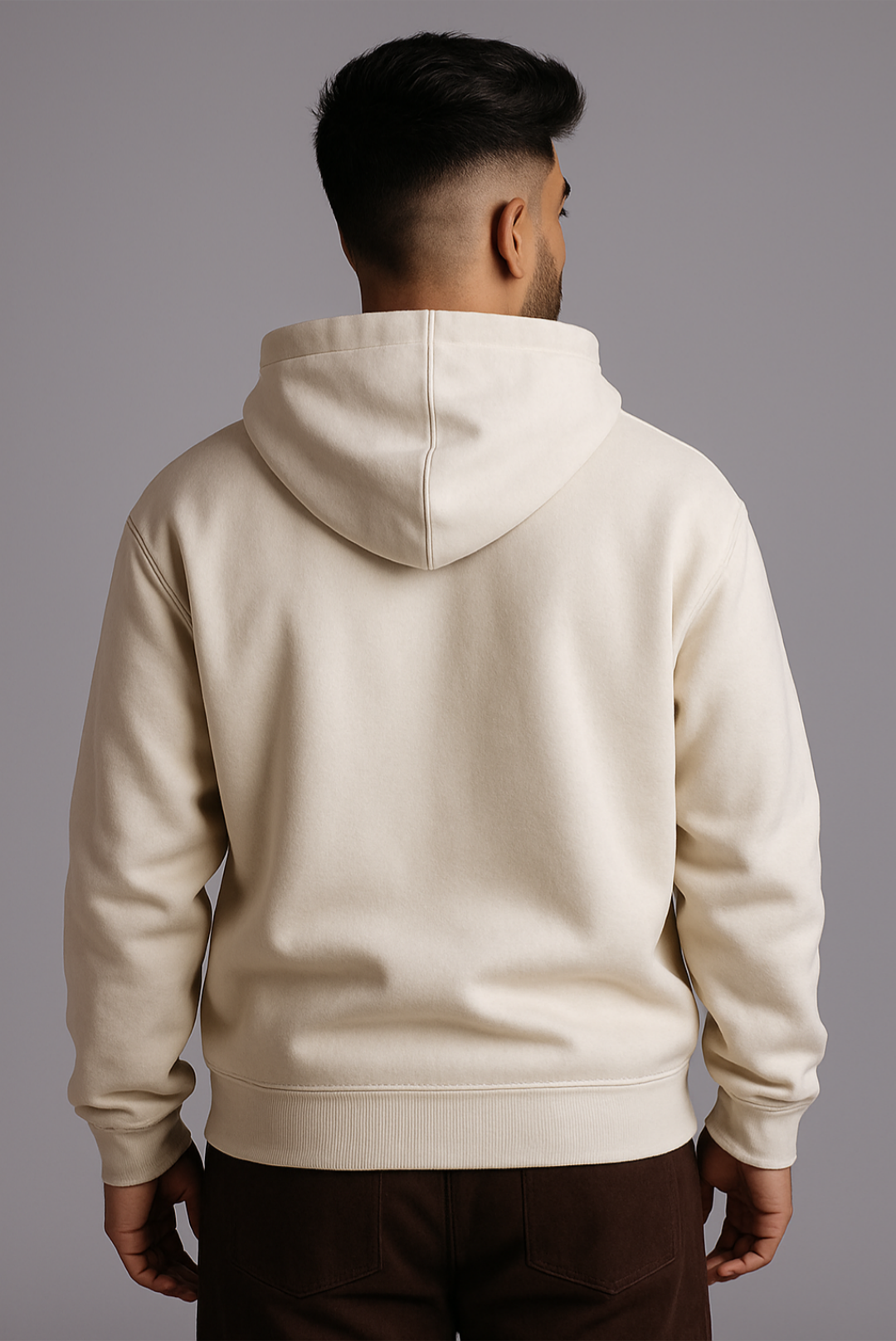 Oversized “Never Surrender” Hoodie – Urban Bold Series White
