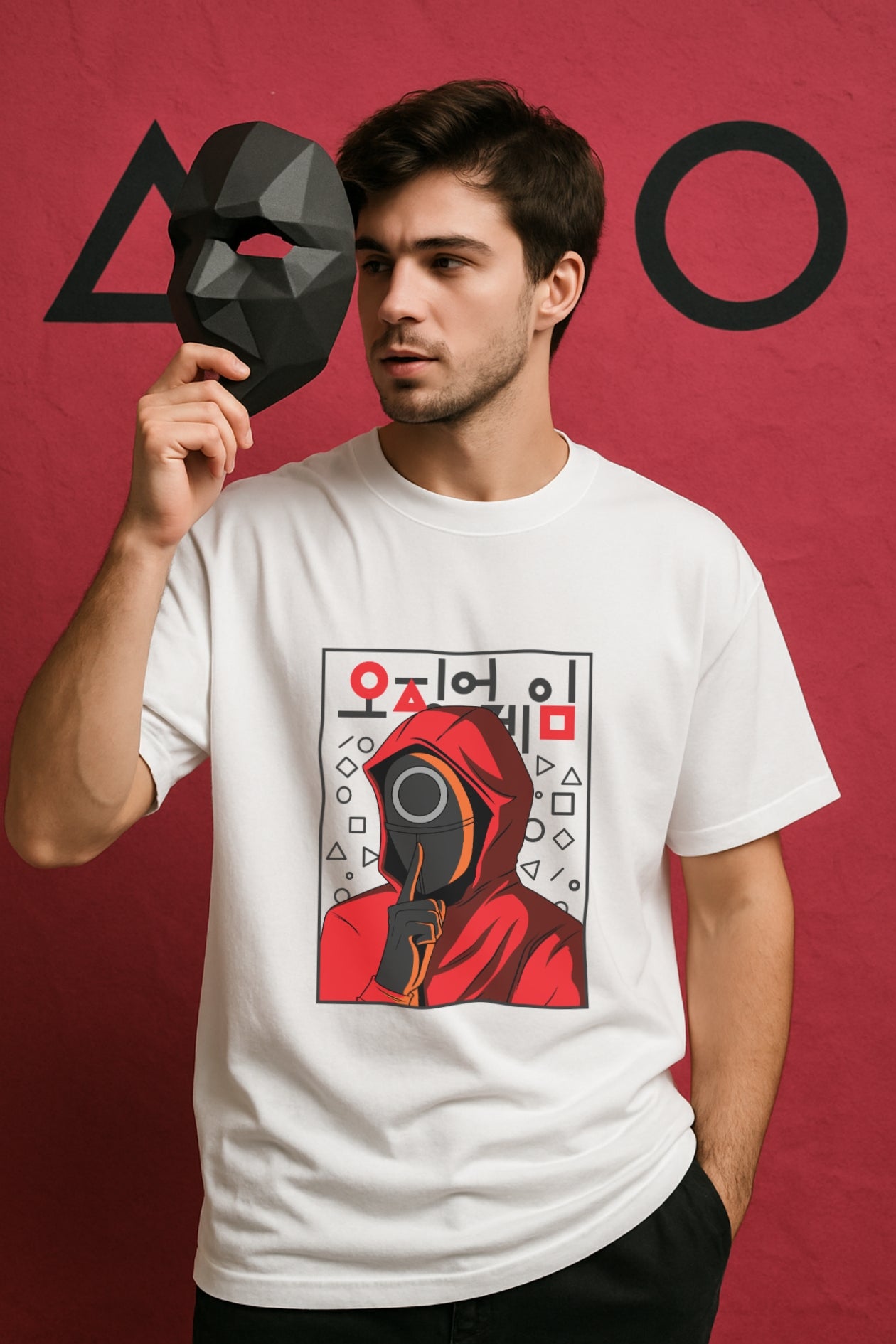 Squid Soldier Oversized Classic T-Shirt White
