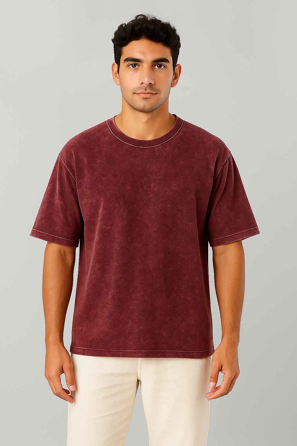 VENOM Oversized Graphic T-Shirt 🕷️ | Acid Wash Streetwear Style Acid Maroon