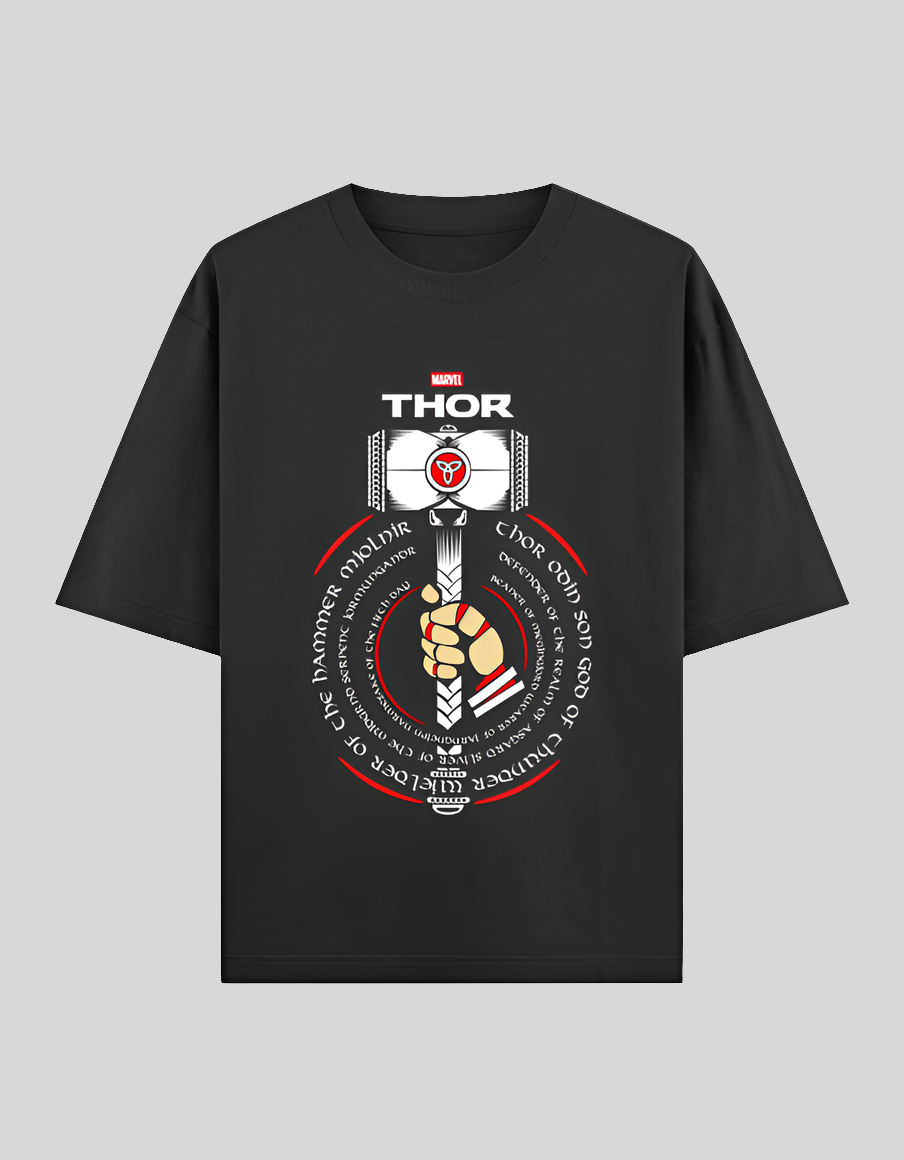 Hammer Time |Thor |Oversized Classic T-Shirt Black