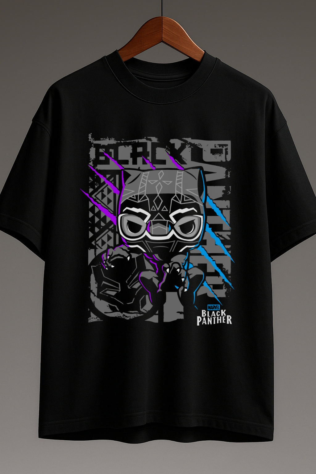 Panther Vibranium Power| Oversized Classic T-Shirt 🐾 Black