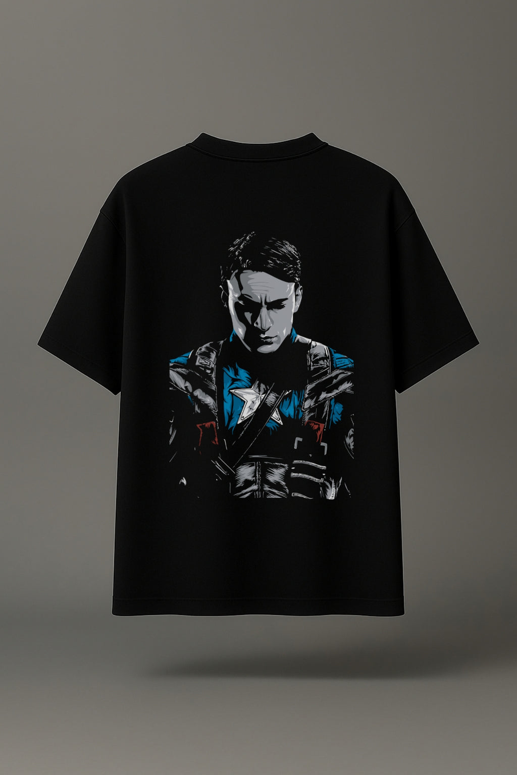 Captain Bold Oversized Classic T-Shirt 🛡️ Black