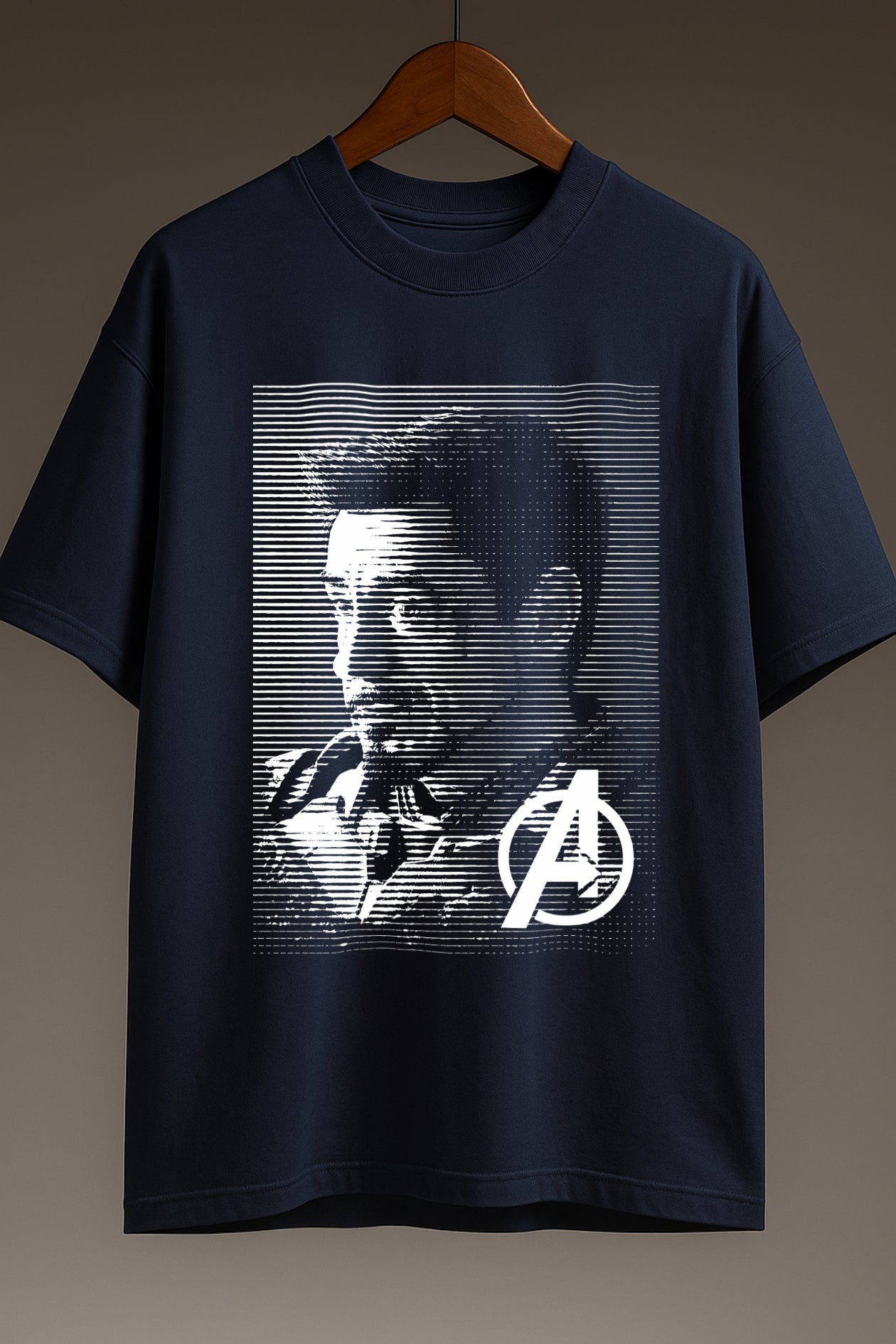 Iron legacy drip| Premium Oversized Classic Tshirt Navy blue